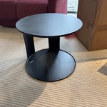 Bijzettafel, zwart aluminium